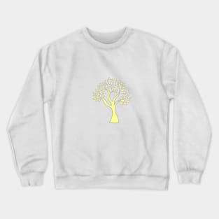 yellow bright bold tree Crewneck Sweatshirt